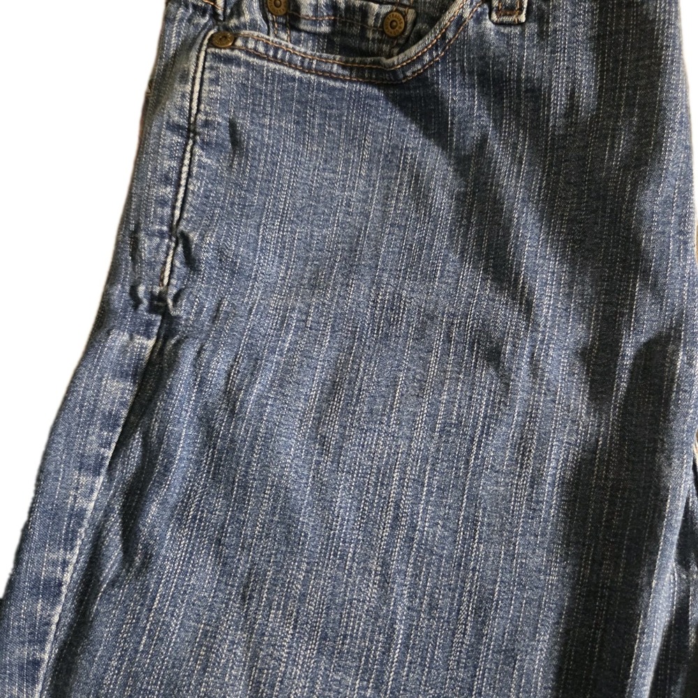 Levi's 512‎ Perfectly Slim Boot Cut Jeans Wom Sz 14 Medium Blue Denim Mid Rise - Picture 6 of 8
